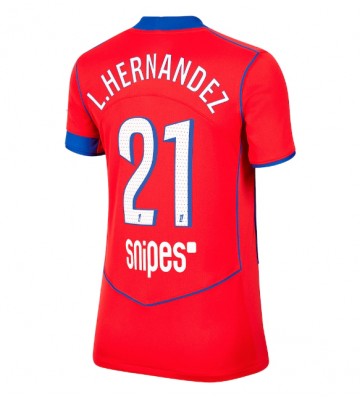 Paris Saint-Germain Lucas Hernandez #21 Tredjetrøje Dame 2025-26 Kortærmet